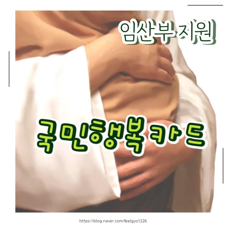임신 출산부 바우처 국민행복카드 (내 선택은 미즈톡톡 삼성카드)