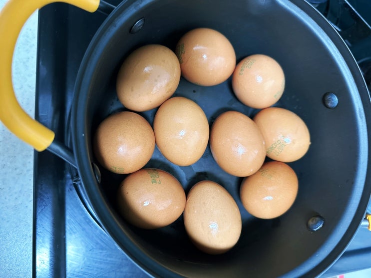 냄비로 구운달걀만들기
