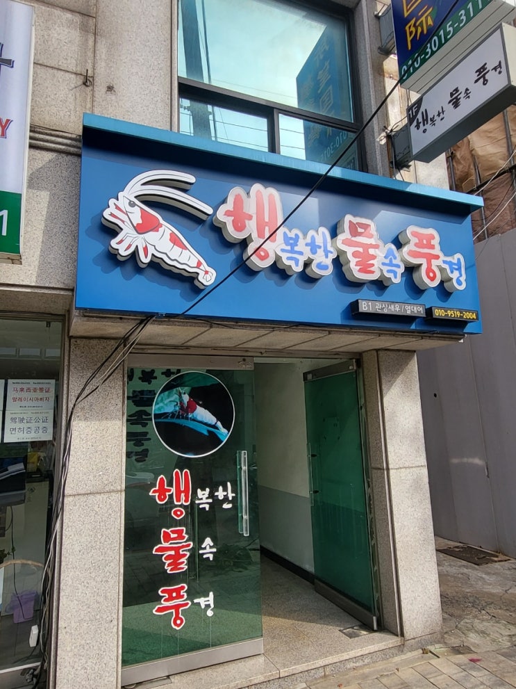  행복한 물속 풍경 방문기(부천 새우 전문 수족관)