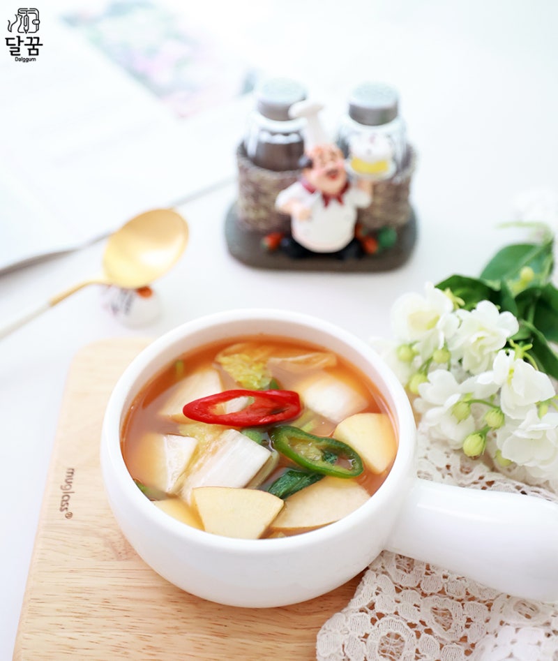 추석음식 준비 나박김치담그는법 알배기배추 무김치 물김치 담그기 나박김치 레시피