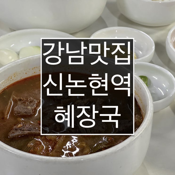 [강남 맛집] 혜장국 | 투쁠 소고기를 사용하는 육개장 맛집