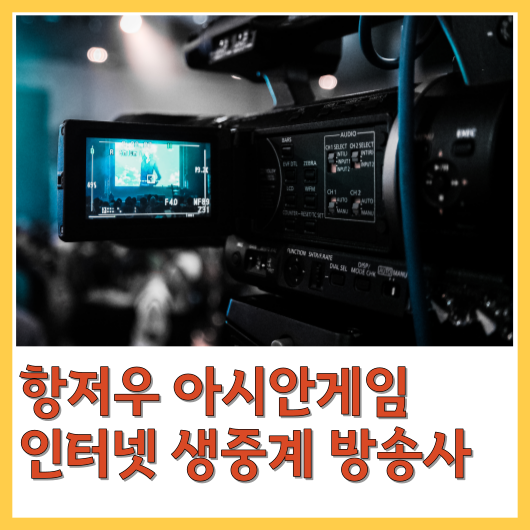  항저우 아시안게임 인터넷 생중계 방송사