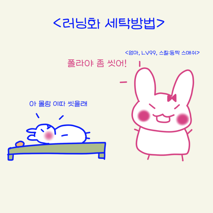  러닝하고 신발 세탁을 안한다고?! (폴라의 러닝화 세탁 및 소독 방법, 신발세탁법)
