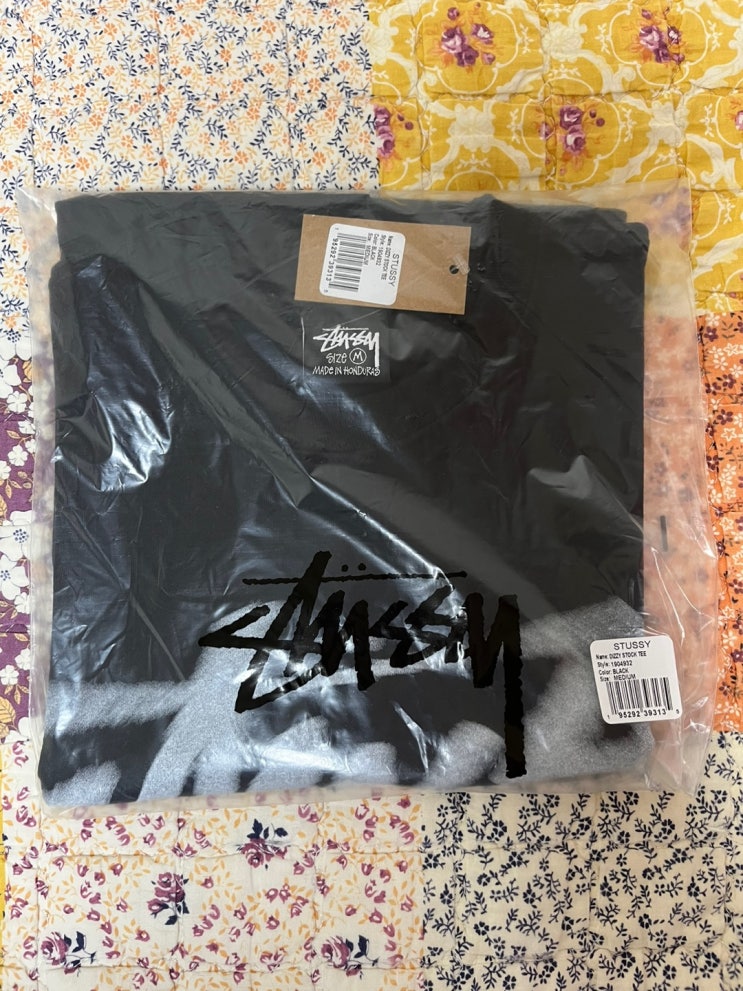  스투시 디지 스탁 티셔츠 블랙리뷰(Stussy Dizzy Stock T-Shirt Black)-1904932