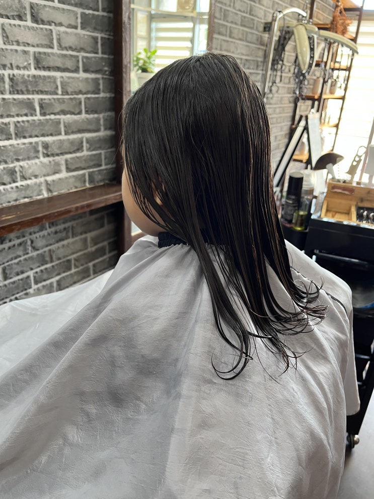 신부동 유아 물결펌 맛집/천안 유아 머리 더본헤어 물결펌