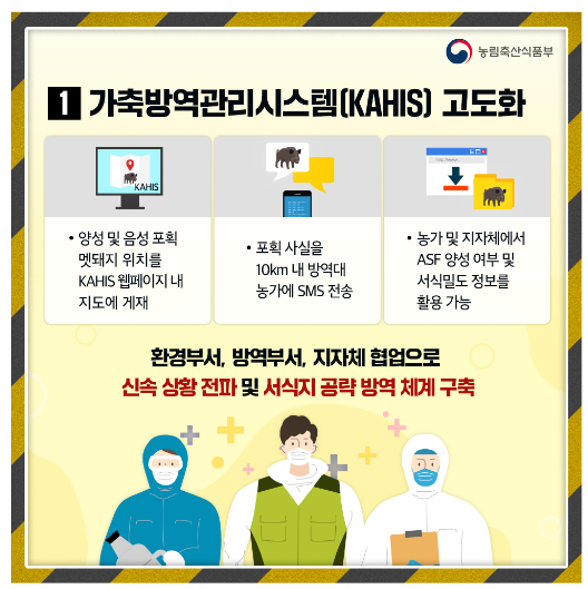 정부 경북지역 아프리카돼지열병 남하 확산 차단 총력