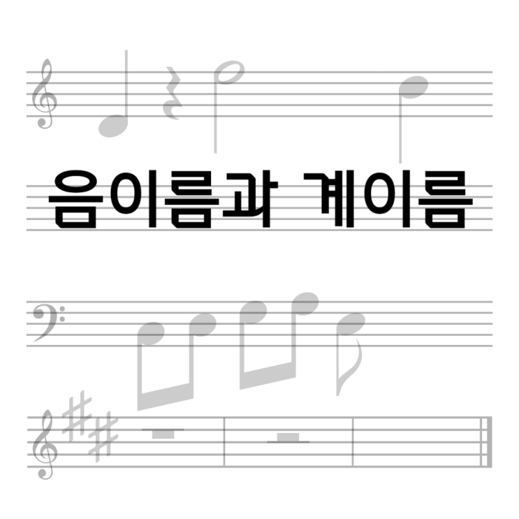  <악보의 구성> (5)음이름과 계이름