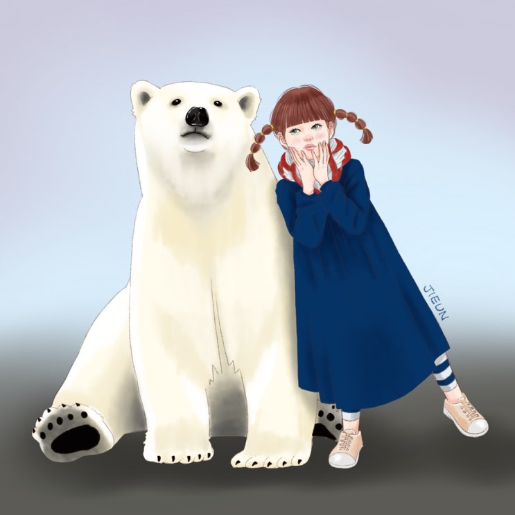 21데이 드로잉 클럽 Day 9 - 북극곰