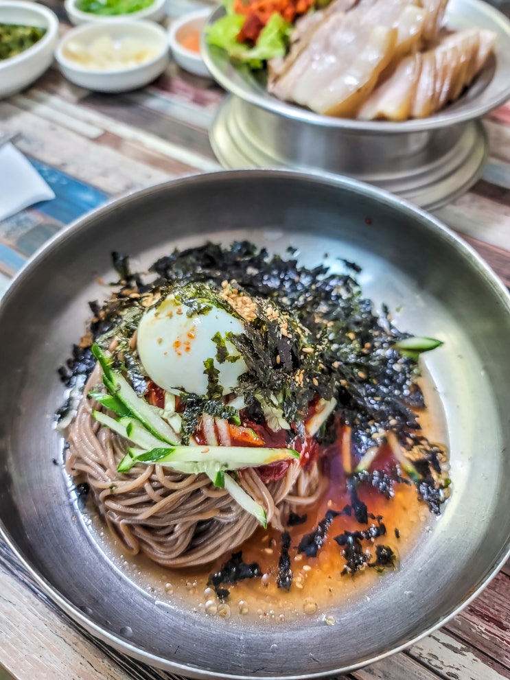  휘닉스cc 맛집 강원도 평창 태기산 막국수 - 체크인챌린지