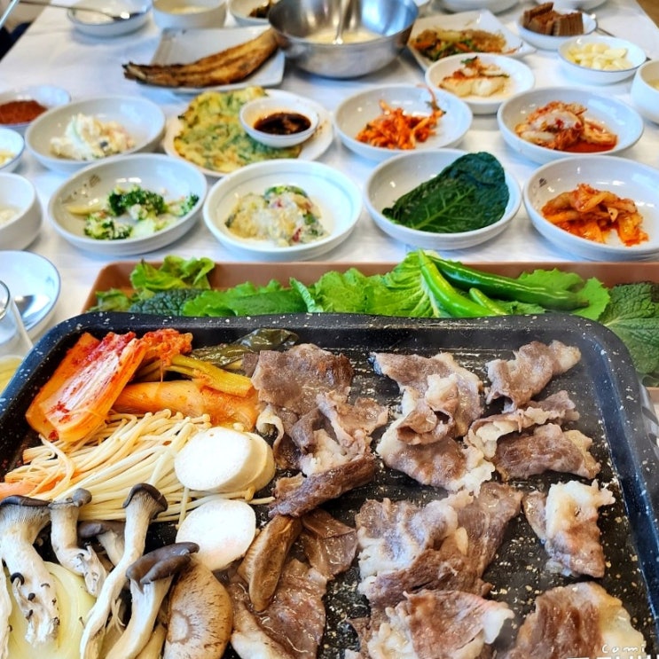 [경기도 여주 맛집] 여주 루트52cc 맛집 홀인원쌈밥집 푸짐한 한정식 밥상