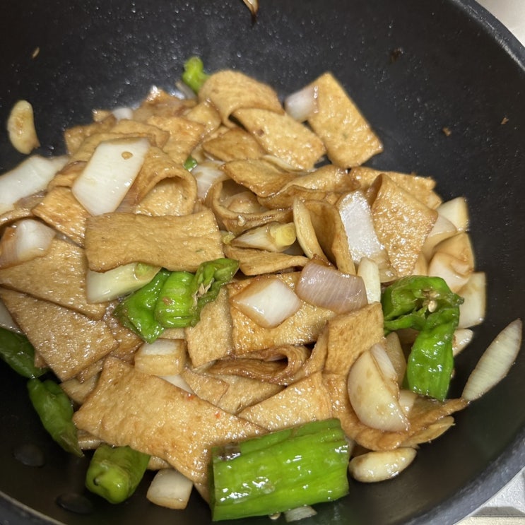  [애옹한끼] 만들기 쉬운 반찬, 꽈리고추 어묵볶음