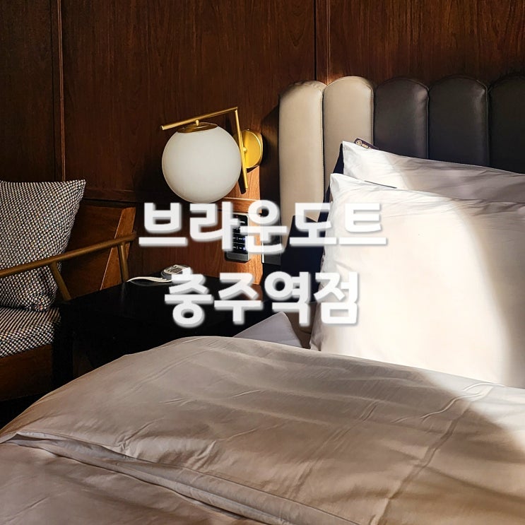  충주역이 코 앞인 충주여행 숙소추천 브라운도트 호텔