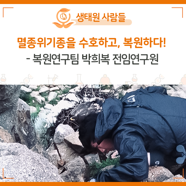 [NIE 탐구생활] 멸종위기종을 수호하고, 복원하다! - 복원연구팀 박희복 전임연구원