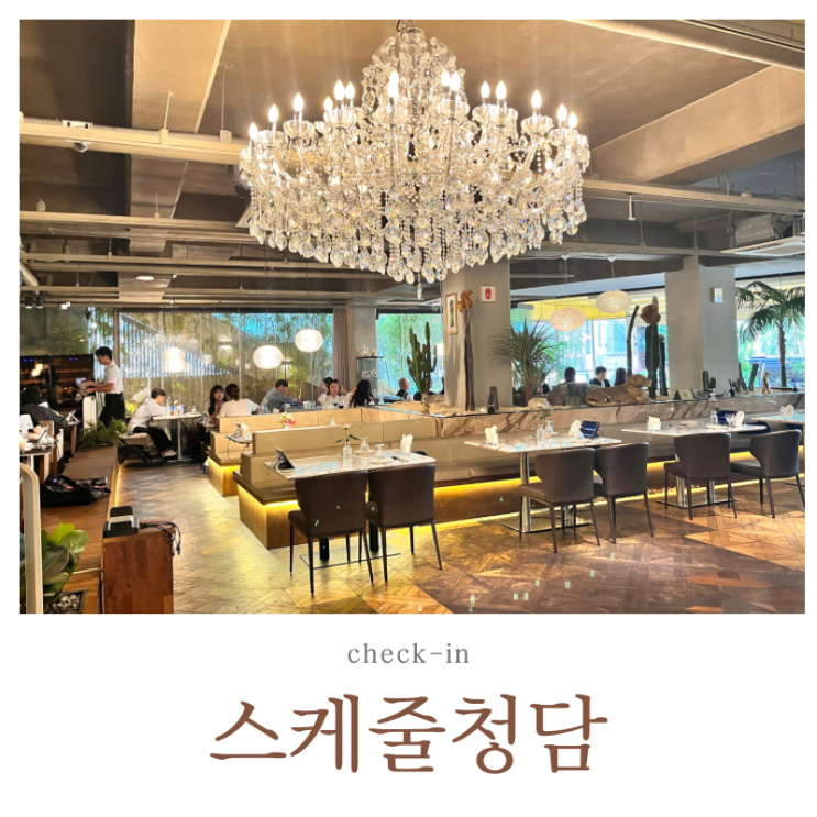  압구정로데오 분위기 좋은 맛집 스케줄청담