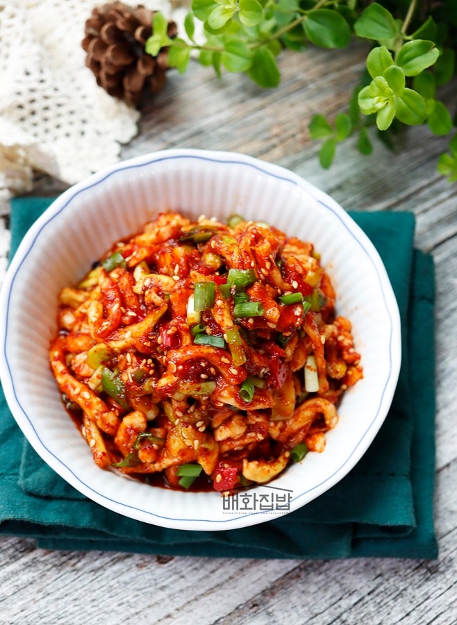 백종원 무말랭이무침 만드는법 레시피 무우말랭이무침 국산 무말랭이 양념 밑반찬 만들기
