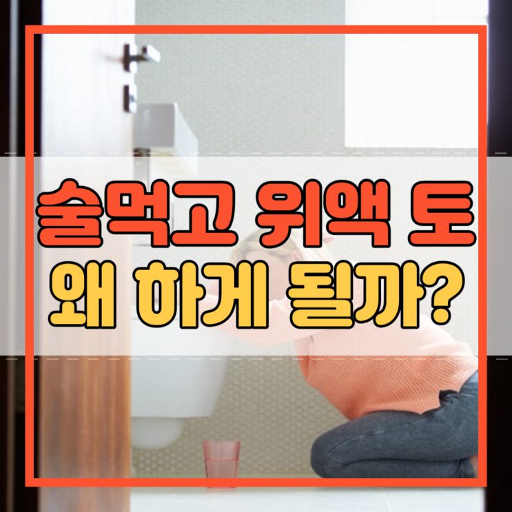  술먹고 위액 토 왜 하게 되는 걸까요?