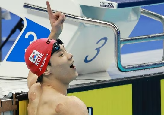 남자 수영 50m <b>지유찬</b> 금메달 결승 중계 하이라이트 항저우... 