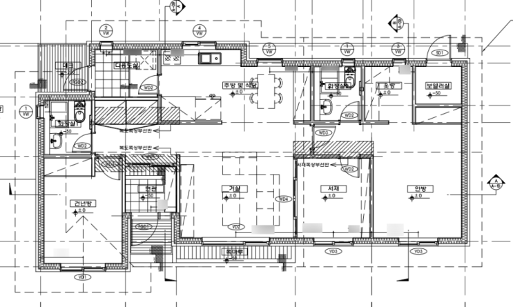 경량 목구조 전원주택 38평형 설계 도면