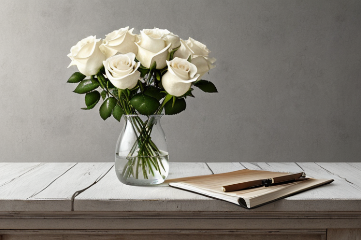 [Ai Greem] 사물_꽃 018: 상업적으로 사용 가능한 하얀 장미, 하얀 꽃 관련 Ai 무료 썸네일 이미지 일러스트