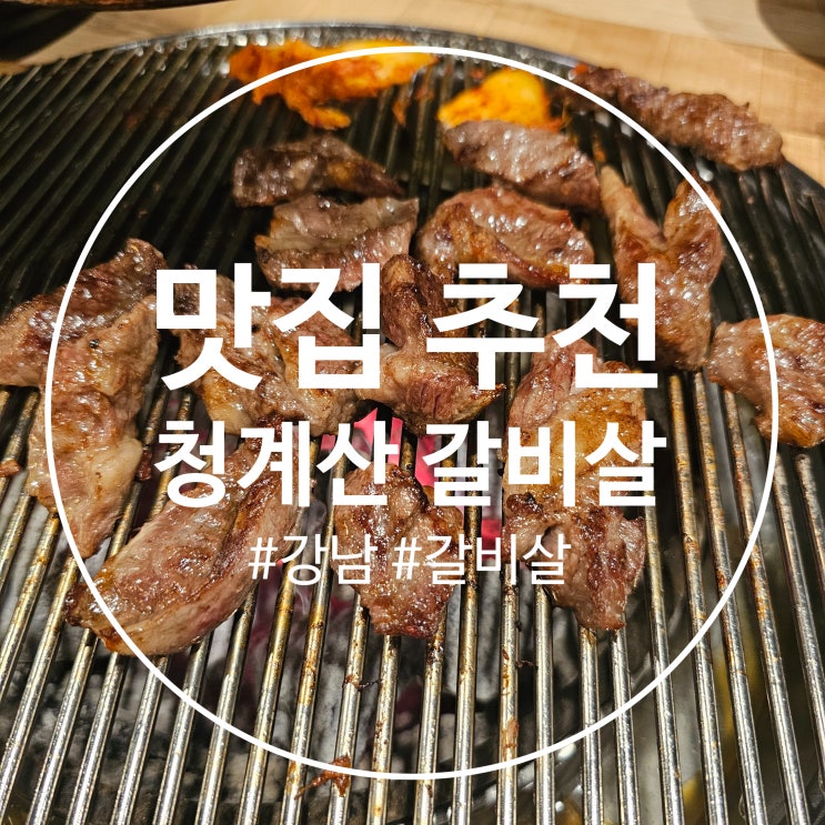 강남 삼겹살,갈비살 맛집 :: 청계산 갈비살