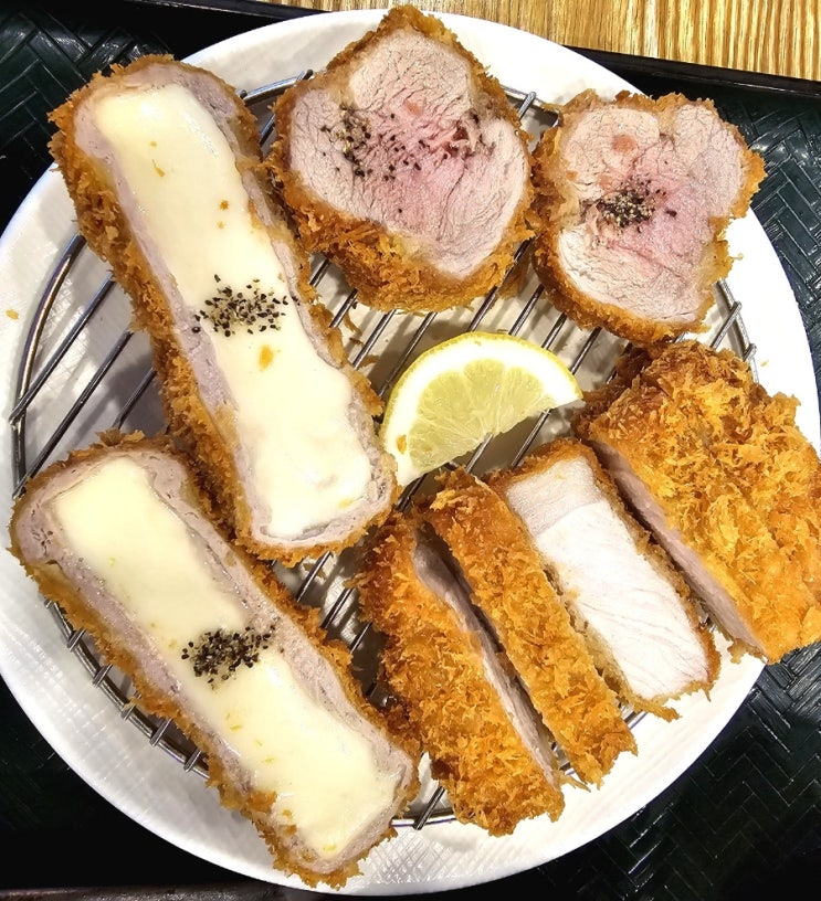  광교 돈까스 맛집 삼백돈 돈가츠 아브뉴프랑 광교점 겉바속촉 육즙가득 돈가츠