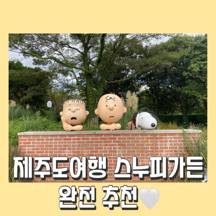  제주여행 추천 "스누피가든" 귀여움 가득 온 가족 여행 코스 비오는날도 추천 내돈내산!!