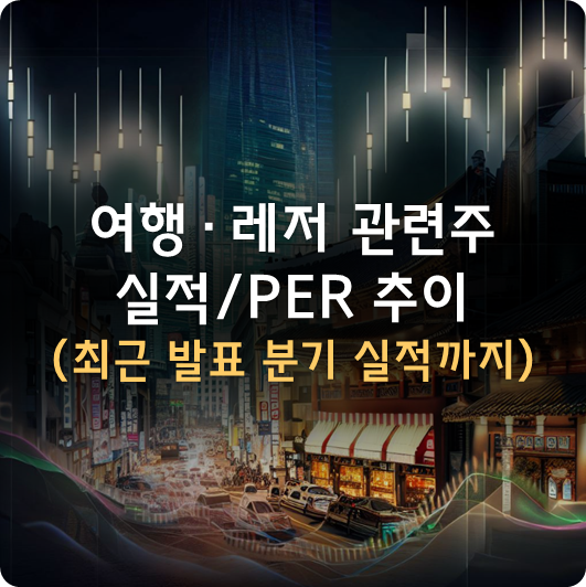  여행/레저 관련주 실적 및 PER 추이 (~2023년 2분기 실적, 호텔신라/파라다이스/강원랜드/...)