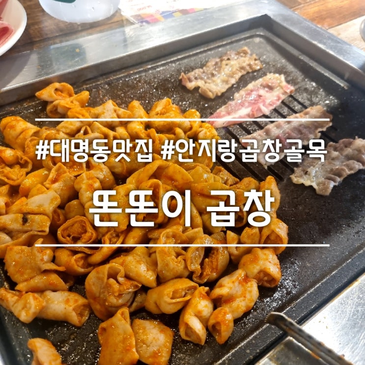  대구 대명동 맛집] 똔똔이 곱창 막창 || 안지랑 곱창골목 맛집