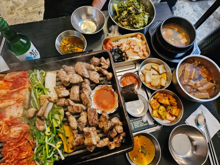  합정 고기집, 합정역 삼겹살 구워삶다 합정 JMT 불향최고