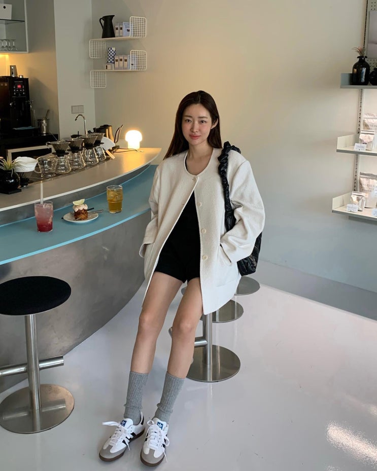 차정원 가을 아우터 코디 ETHOS 에토스 오버핏 트위드 자켓 정보 차정원 가을 아우터 코디 ETHOS 에토스 오버핏 트위드 자켓 정보