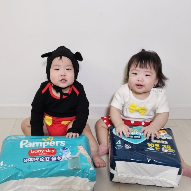  팸퍼스 낮밤기저귀 흡수력 테스트 직접 해봤어요!