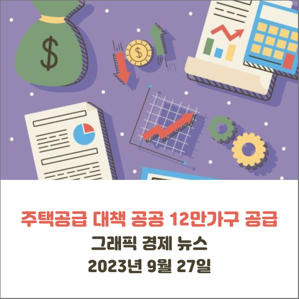  주택공급 활성화 대책 공공 12만가구 공급 그래픽 경제 뉴스 2023년 9월 27일