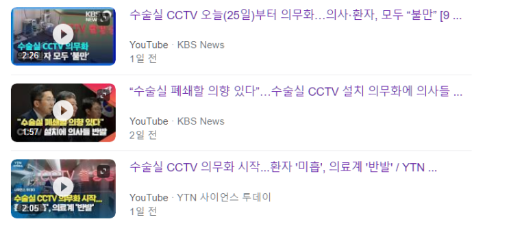  수술실 CCTV 의무화 실행. 수술실 CCTV 의무화는 어떤 것일까?