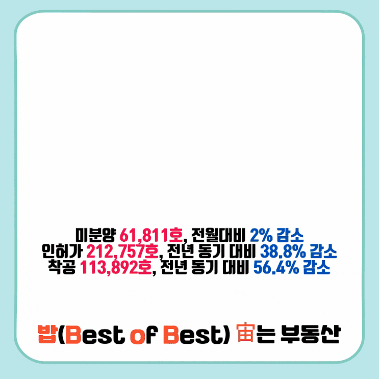  23년 8월 주택 통계 발표 미분양 인허가 착공 물량