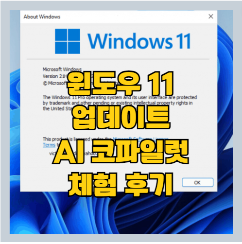  윈도우 11 업데이트와 빙챗 AI 코파일럿 소식 및 윈도우 11 업데이트 후기(GPT-4 무료 사용하기)