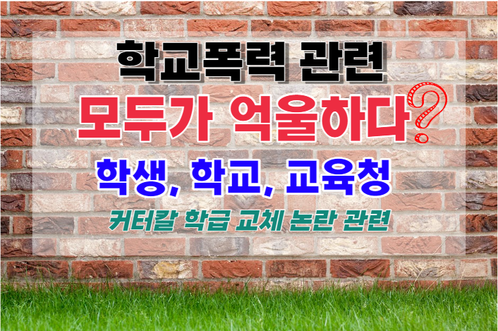  모두가 억울하다, 학생 학교 교육청 입장 차이, 커터칼 학급 교체 논란