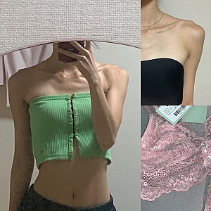 오프숄더 브라렛 추천 오끌레르 아멜리, 아델 - 흘러내림, 사이즈조언(모르면후회), 로켓, 두....