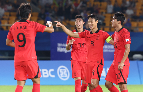아시안게임 축구 남자 <b>16강</b> 대한민국 vs <b>키르기스스탄</b> 경기전... 