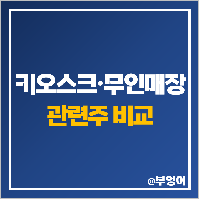 키오스크 관련주 무인매장 주식 케이씨에스 씨아이테크 주가 키오스크 관련주 무인매장 주식 케이씨에스 씨아이테크 주가