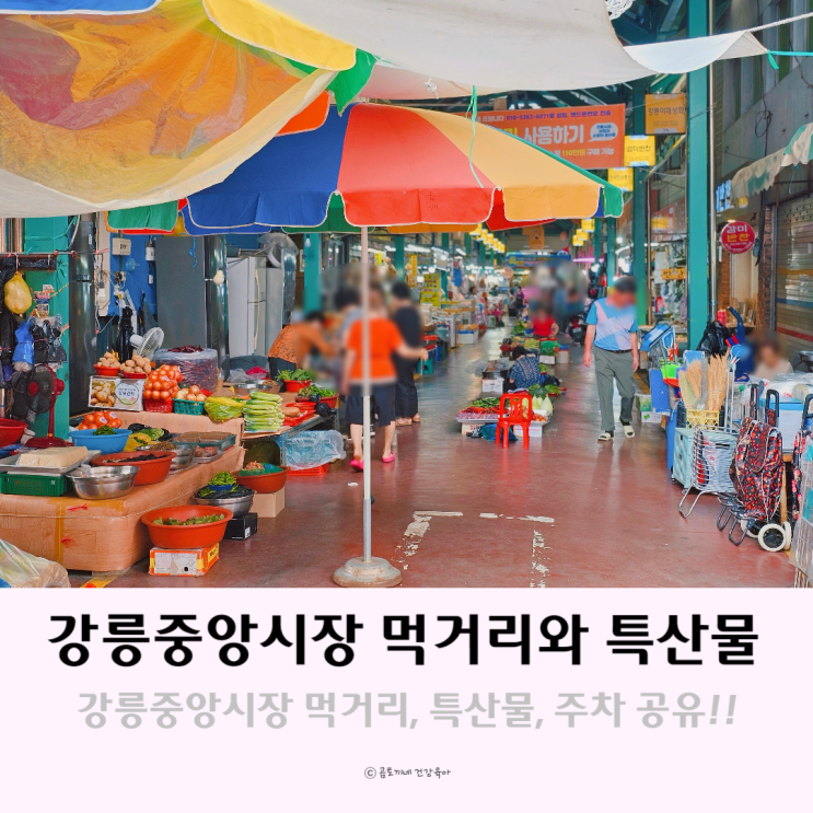 강릉 중앙시장 먹거리 특산물 시내 주차 등 공유 강릉 중앙시장 먹거리 특산물 시내 주차 등 공유
