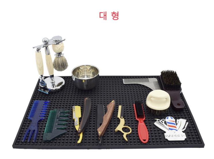  바버샵 미끄럼 방지 정리패드 바버매트
