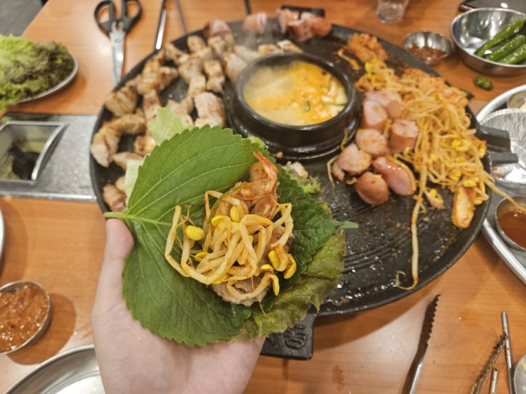  잠실새내역 효자동 솥뚜껑 김치 콩나물 삼겹살 종합운동장 주변 잠실 맛집 가볼만한곳 추천