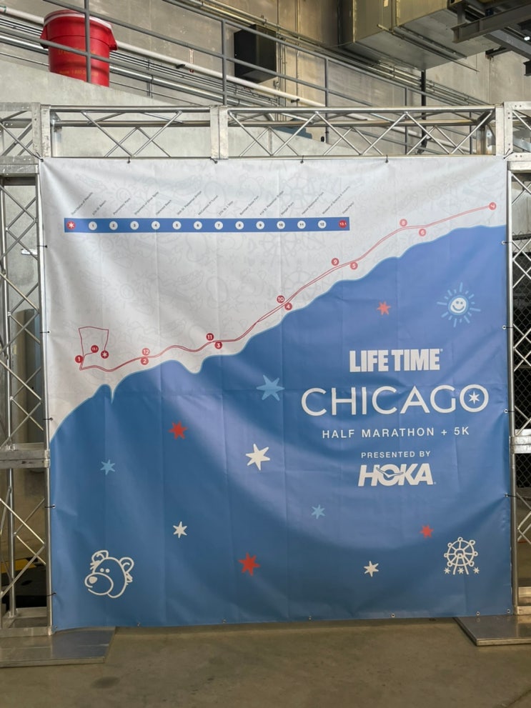 미국 일상 : HOKA Chicago 5K 마라톤, Pre-race party, 기념품
