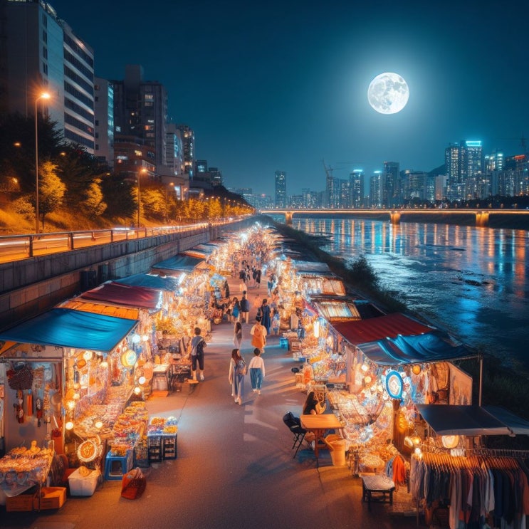 오랜만에 찾아온 한강달빛야시장, 서울의 밤을 빛내는 문화예술 시장