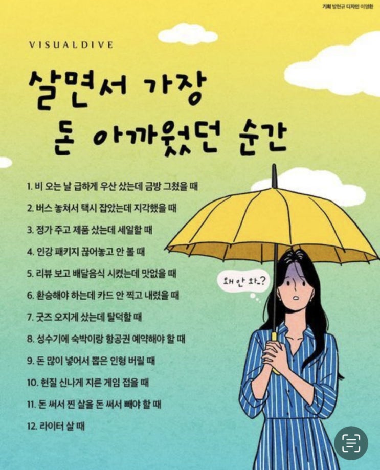   살면서 가장 돈 아까운 순간들 