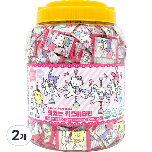 [아텍스] 아텍스 산리오 캐릭터즈 맛있는 키즈 비타민 500정 리뷰