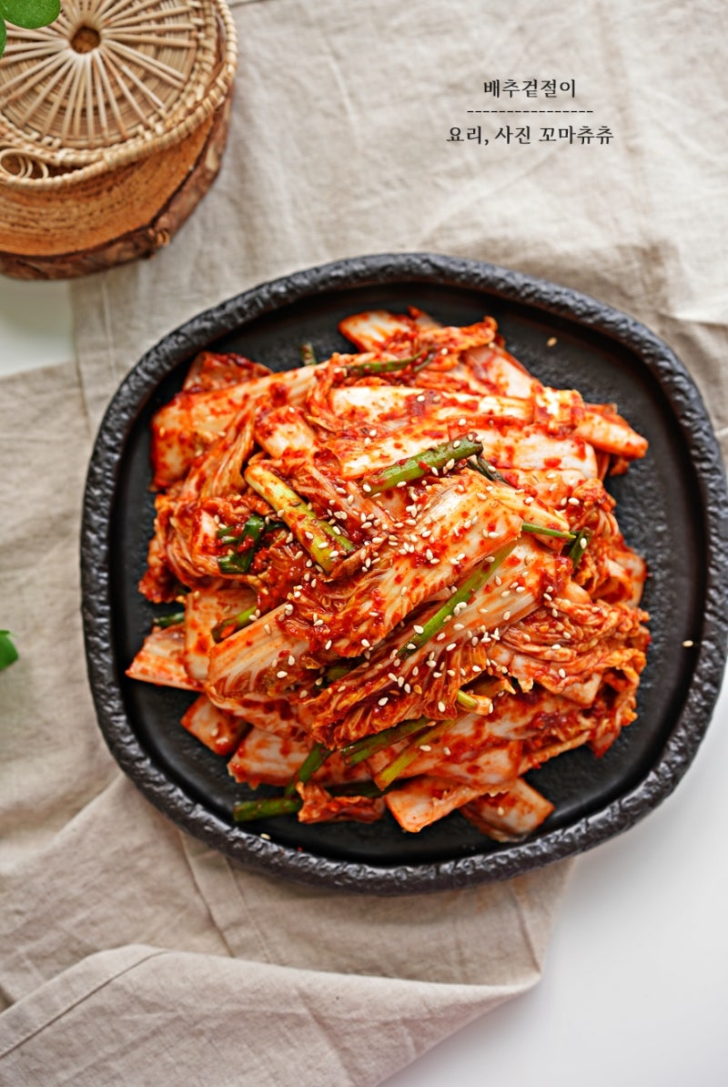 알배기 배추겉절이 만드는 법 밥도둑 배추겉절이 양념 레시피 알배추 겉절이 요리