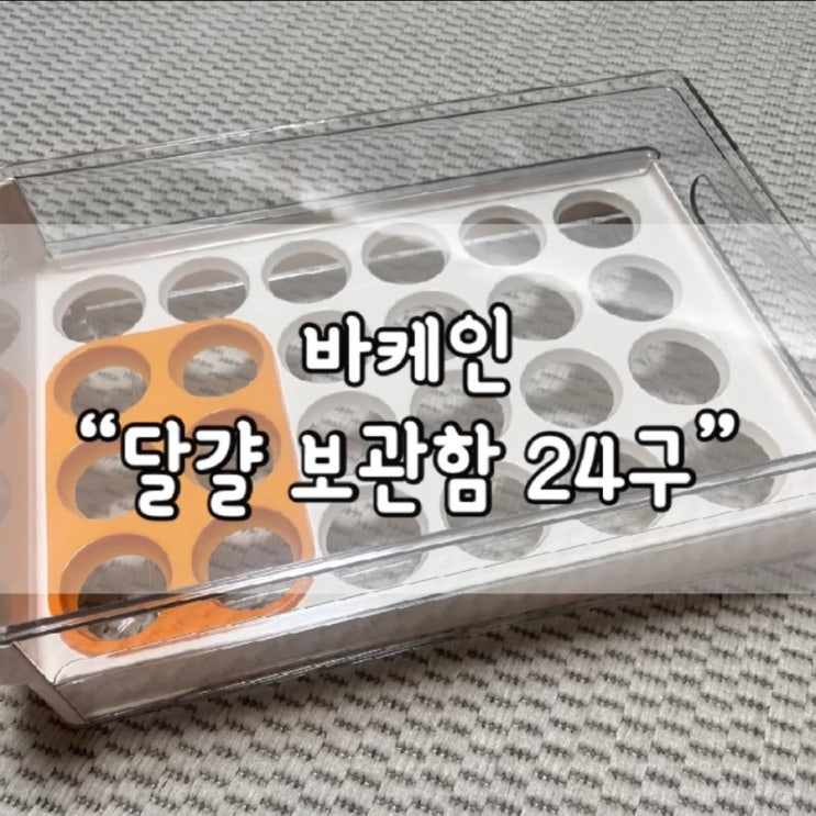  바케인 계란 트레이 24구 / 바케인 계란 보관함 24구 / 바케인 계란 보관 / 바케인 / 계란 트레 / 바케인 계란 트레 / 계란 보관 / 냉장고 정리함 / 내돈내산