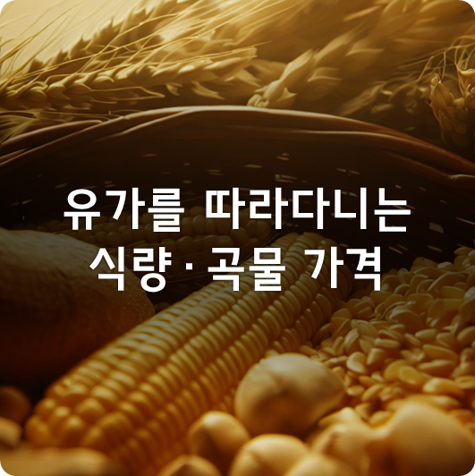  유가를 따라다니는 식량/곡물 가격  (feat. '식량의 경제학', 옥수수/밀 선물 시세)