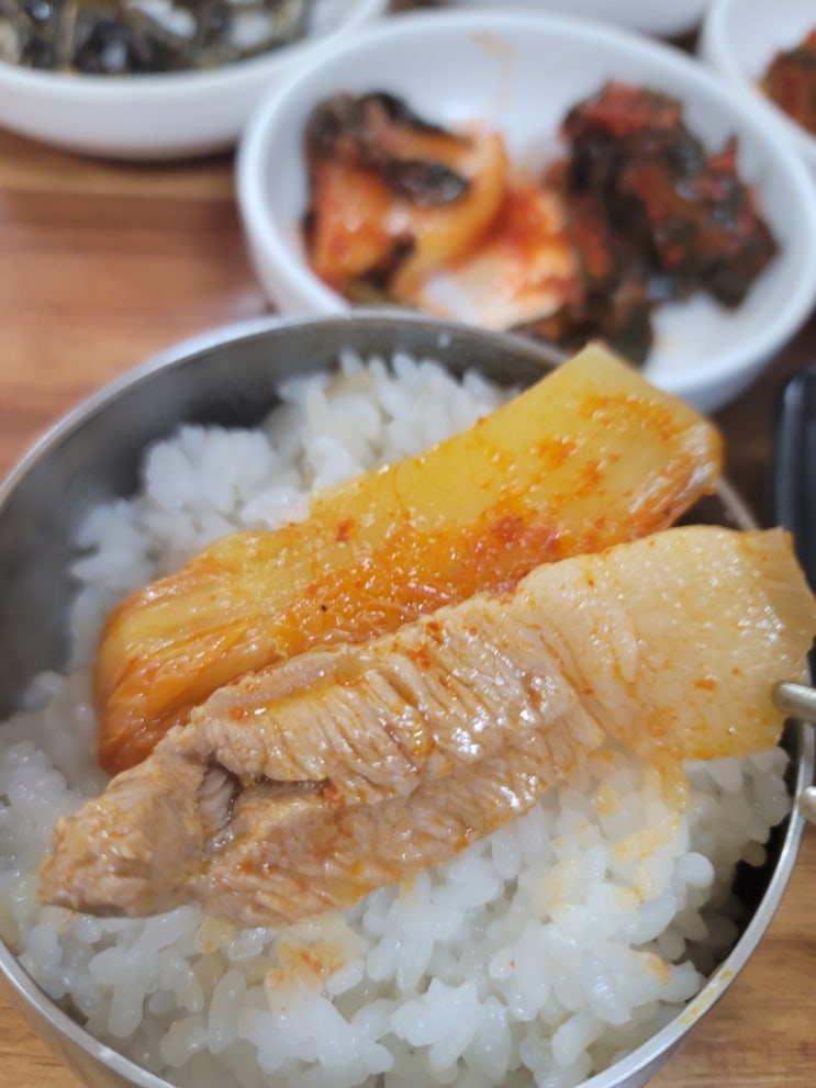  어느날 점심에 좋아하는 묵은 김치찌개에 흡입한 날(feat. 식사일기)